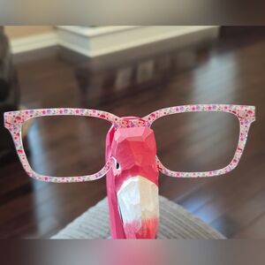 Pink Floral Patterned Glasses